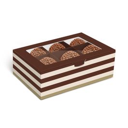 Caixa Para Brigadeiro Com 6 Unidade Hit Creme / Marrom
