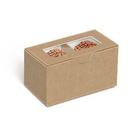 Caixa Para Brigadeiro Com 4 Unidade Liso Pardo