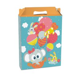 Caixa Maleta Retangular Vertical Baby Zoo Colorido
