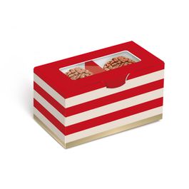 Caixa Para Brigadeiro Com 2 Unidade Hit Vermelho / Marfim