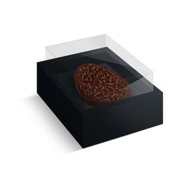 Caixa New Moldura Para Meio Ovo Com 1 Unidade Profissionais Preto