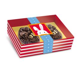 Caixa Pratice Para Meio Ovo Com 2 Unidade Chocolate Sortido Colorido