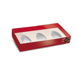 Caixa Pratice Para Meio Ovo Com 3 Unidade Chocolate Colorido