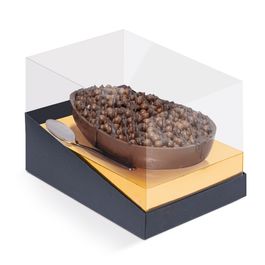 Caixa Specialla Para Meio Ovo Com 1 Unidade Preto Com Ouro Preto / Ouro