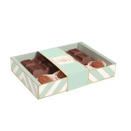 Caixa Tablete Com Brigadeiros Chevron Verde