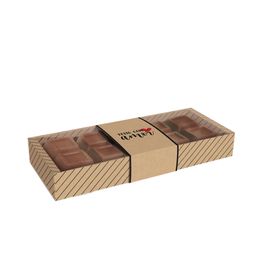 Caixa Tablete Feito Com Amor Preto / Pardo / Vermelho