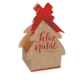 Cx Panetone Arvore Feliz Natal