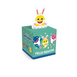 Caixa Pop Up Lembrancinhas Baby Shark Coelhos Colorido