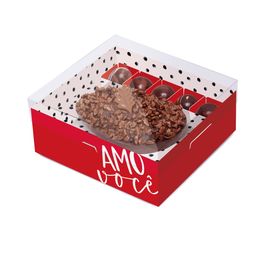 Caixa New Practice Para Meio Ovo Com 1 Unidade Com Docinhos Tanto Amor Colorido