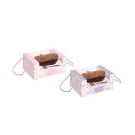 Caixa Pratice Alta Com Alca Clássico Francês Lilás / Rosa