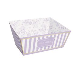 Cesta De Cartão Trapézio Clássico Francês Lilás