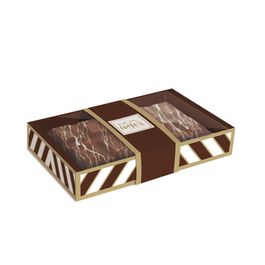 Caixa Tablete Chevron Marrom