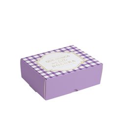 Caixas Para Brigadeiros E Bombons Plaid Roxo