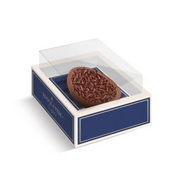 Caixa Moldura Para Meio Ovo Com 1 Unid Blue Tale Azul / Marfim / Ouro