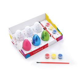 Kit Caixa Vamos Colorir Com 6 Ovinhos Zigg Colorido