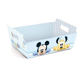 Cesta de Cartão Mickey Baby Colorido