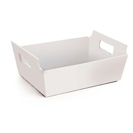 Cesta de Cartão Liso Branco
