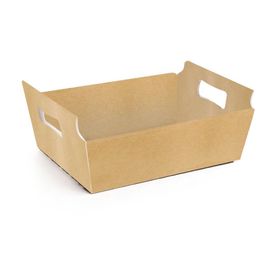 Cesta de Cartão Liso Kraft