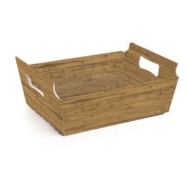 Cesta de Cartão Patina Marrom