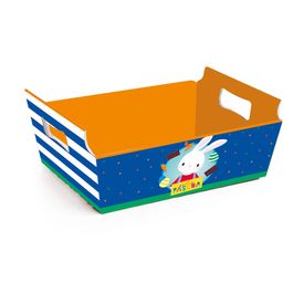 Cesta De Cartão Brilho De Pascoa Colorido