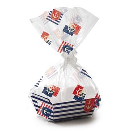 Kit Cesta Náutica Azul / Vermelho