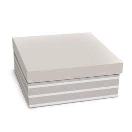 Caixa Rígida Quadrada Serenidade Cinza C/1