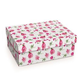 Caixa Rígida Retangular Alta AnaRosa Rosa/Branco C/1