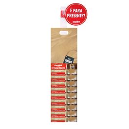 Embalagem para Presente Autosserviço Com Clip Strip Liso Kraft