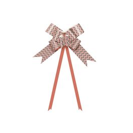 Laço Pronto Missoni Coral / Marfim / Marrom