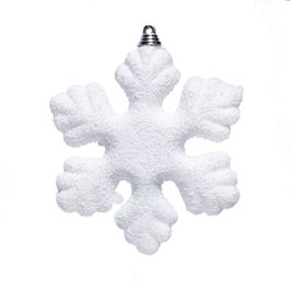 Enfeite Pendurar Floco De Neve Branco
