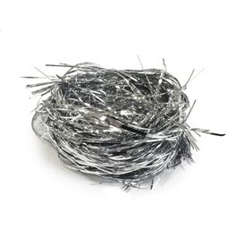 Palha Metalizada Fina Liso Prata