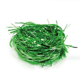 Palha Metalizada Fina Liso Verde