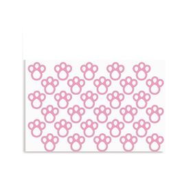 Adesivo Cartela Pegadas Rosa