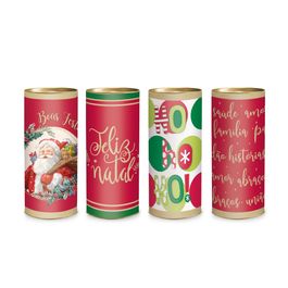 Lata para Presente Natal Sortido Colorido