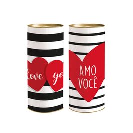Lata para Presente Amor Colorido