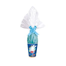 Kit Ovo No Copo Brilho De Pascoa Azul