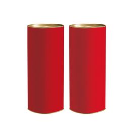 Lata para Presente Liso Vermelho