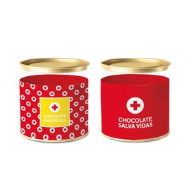 Lata para Doces Emergência Compose Vermelho / Branco / Amarelo