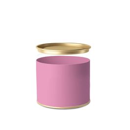 Lata Para Doces Liso Rosa