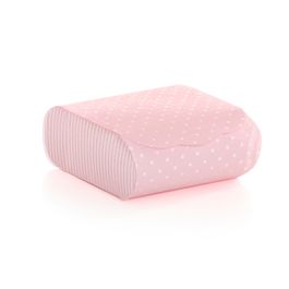 Caixa Bem Casado Requinte Poá Listras Rosa