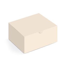 Caixa Bem Casado com Tampa Liso Marfim