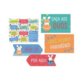 Kit Caca Aos Ovos Surpresa De Pascoa Colorido