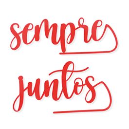Tag Para Taças De Acrílico Sempre Juntos Vermelho
