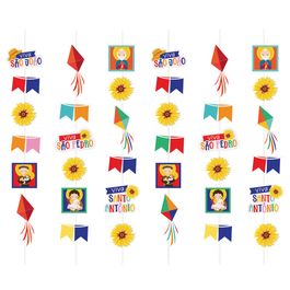 Cortina Decorativa Viva São João Colorido