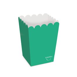 Caixa Para Pipoca Happy Moments Verde