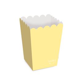 Caixa Para Pipoca Happy Moments Amarelo