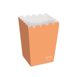 Caixa Para Pipoca Happy Moments Laranja