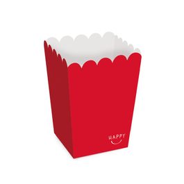 Caixa Para Pipoca Happy Moments Vermelho