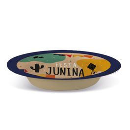 Petisqueira Laminada Junina Kraft Colorido