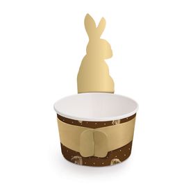 Copinho Para Doces Com Cinta Sabor Com Cinta Silhueta De Coelho